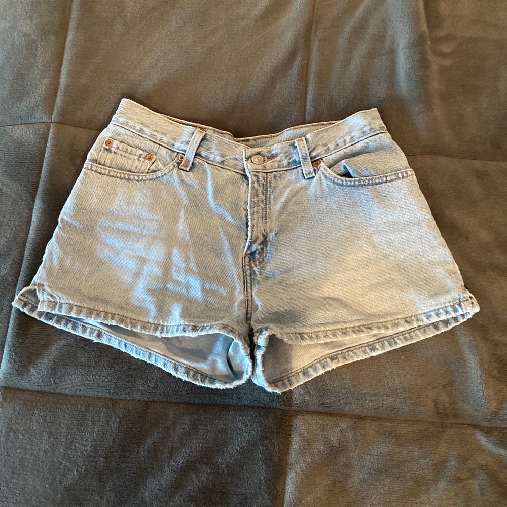 Levi’s Vintage Light Wash High Waist Denim Shorts